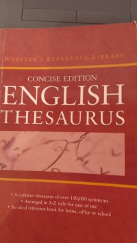 Image of CONCISE EDITION ENGLISH THESAURUS