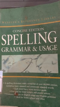 Image of CONCISE EDITION SPELLING GRAMMAR & USAGE