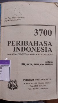 Image of 3700 PERIBAHASA INDONESIA