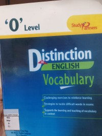 Image of DICTINCTION ENGLISH VOCABULARY